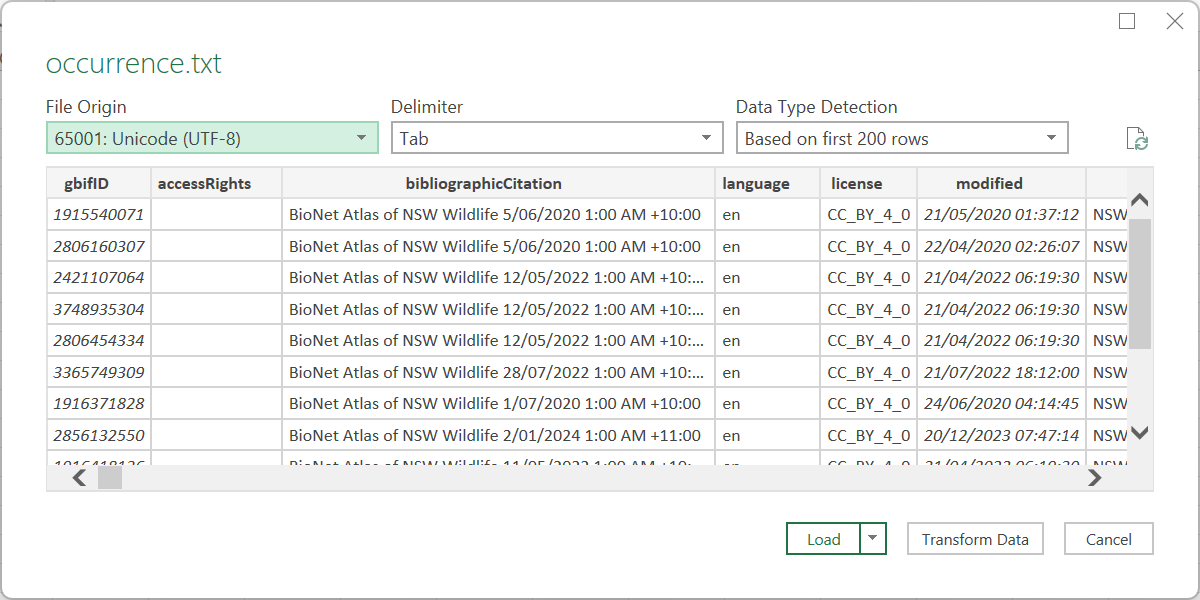 importing excel download